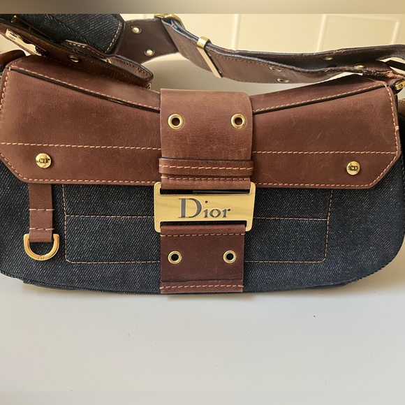 Christian Dior Galliano Denim Street Chic Columbus Bag + Pouches + Belt . - Picture 5 of 13